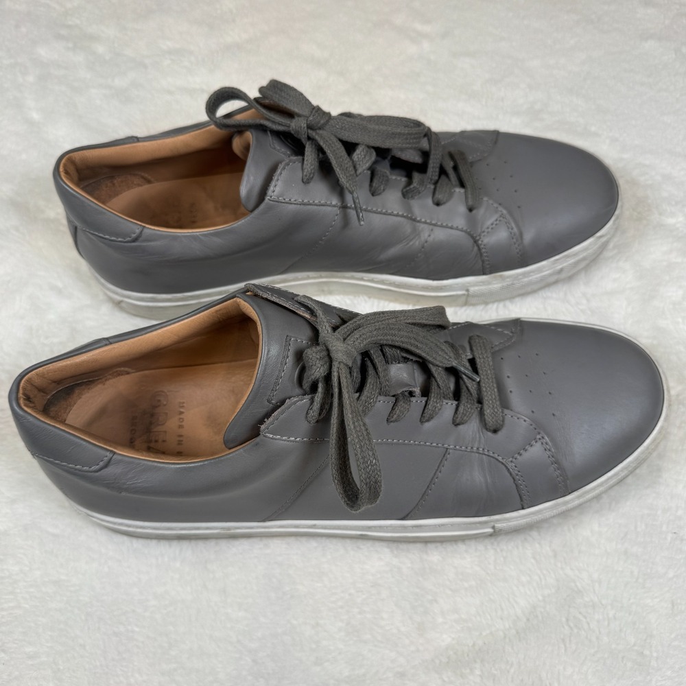 Greats Brooklyn‎ Royal Mens Size 10 Sneakers Low Top Gray Leather Shoes Trainers